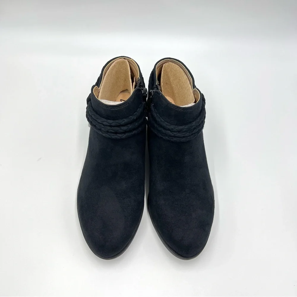 LifeStride Womens Size 6 Black Faux Vegan‎ Suede Leather Microsuede Boots Shoes